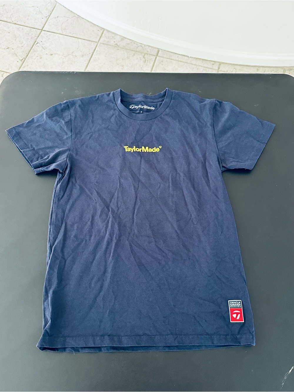 TaylorMade x Oracle Red Bull Men's Navy Logo T-Shirt Size Small